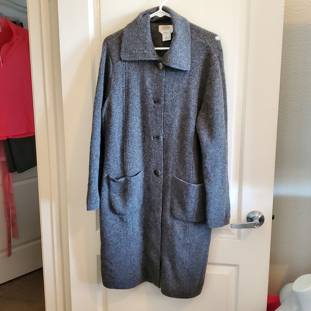 Talbots Womens Long Wool Sweater